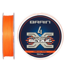 Шнур Brain Scout 4X 150m (fluoro Orange) 0.183mm 11.9kg