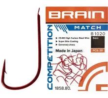 Крючок Brain Match B1020 #16 (20 шт/уп) ц:red