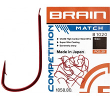 Hook Brain Match B1020 #12 (20 pcs/pack) c: red