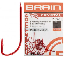 Крючок Brain Crystal B2011 #12 (20 шт/уп) ц:red