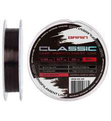 Line Brain Classic Carp Line (dark brown) 150m 0.35mm 25lb 10.7kg