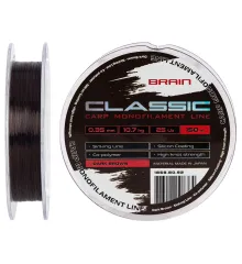 Леска Brain Classic Carp Line (dark brown) 150m 0.35mm 25lb 10.7kg