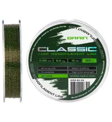 Леска Brain Classic Carp Line 3D (camo) 150m 0.25mm 15lb 6.6kg