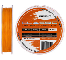 Line Brain Classic Carp Line (solid orange) 300m 0.25mm 15lb 6.6kg 1858.80.97