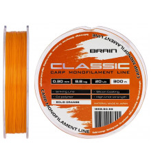 Line Brain Classic Carp Line (solid orange) 300m 0.30mm 20lb 8.8kg