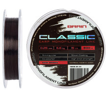 Line Brain Classic Carp Line (dark brown) 300m 0.25mm 15lb 6.6kg