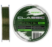 Волосінь Brain Classic Carp Line 3D (camo) 300m 0.28mm 18lb 7.9kg