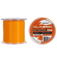Леска Brain Classic Carp Line (solid orange) 600m 0.30mm 20lb 8.8kg