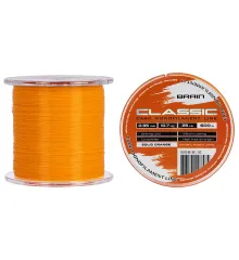 Леска Brain Classic Carp Line (solid orange) 600m 0.35mm 25lb 10.7kg
