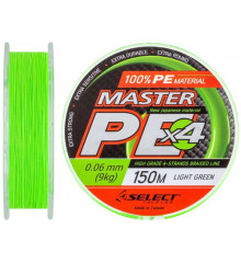 Шнур Select Master PE 150m (салат.) 0.06 мм 9кг