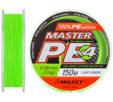 Шнур Select Master PE 150m (салат.) 0.08 мм 11кг