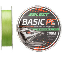 Шнур Select Basic PE 150m  light green 0.06mm 6LB/3kg