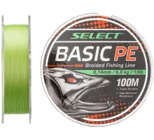 Шнур Select Basic PE Light Green 150m 0.18mm 22lb/9.9kg