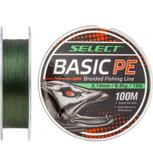 Шнур Select Basic PE 150m  dark green 0.06mm 6lb/3kg