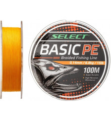 Шнур Select Basic PE 150m  orange 0.10mm 10LB/4.8kg