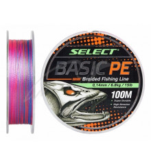 Шнур Select Basic PE Multicolor 100m 0.12mm 12lb/5.6kg