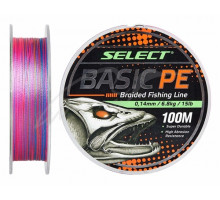 Шнур Select Basic PE Multicolor 100m 0.16mm 18lb/8.3kg