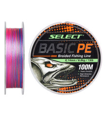 Шнур Select Basic PE Multicolor 150m 0.20mm 28lb/12.7kg