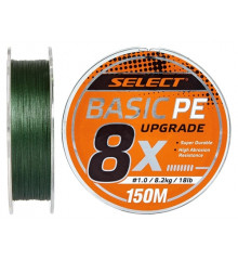 Шнур Select Basic PE 8X Green 150m #0.6/0.10mm 12lb/5.5kg