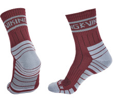 Socks Viking Fishing Arvid L(40-42) burgundy-gray