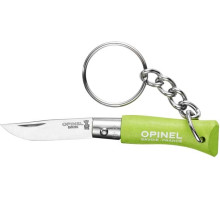 Ніж Opinel Keychain №2 Inox. Колір - салатовий