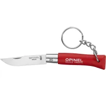 Ніж Opinel Keychain №4 Inox. Колір - червоний