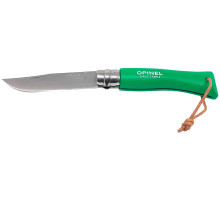 Нож Opinel №7 Inox Trekking. Цвет: зеленый