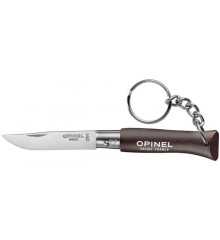Нож Opinel Keychain №4 Inox. Цвет - коричневый