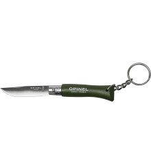Нож Opinel Keychain №4 Inox. Цвет - зеленый