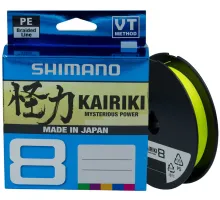 Шнур Shimano Kairiki 8 PE (Yellow) 300m 0.28mm 29.3kg