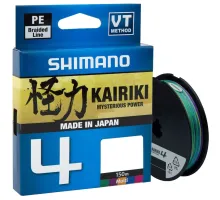 Шнур Shimano Kairiki 4 PE (Multi Colour) 150m 0.13mm 7.4kg