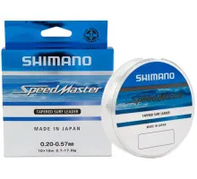 Shimano Speedmaster Tapered Surf Leader (Clear) 10X15m 0.18-0.50mm 2.2-12.0kg