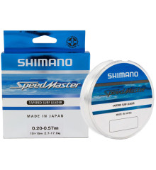 Шоклидер Shimano Speedmaster Tapered Surf Leader (Clear) 10X15m 0.26-0.57mm 4.6-17.0kg