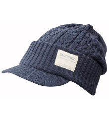 Шапка Shimano Knit Watch with Brim Regular ц:indigo