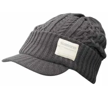 Шапка Shimano Knit Watch with Brim Regular ц:charcoal