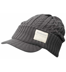 Шапка Shimano Knit Watch with Brim Regular ц:charcoal