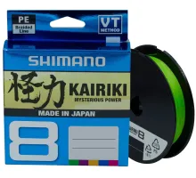 Шнур Shimano Kairiki 8 PE (Mantis Green) 150m 0.20mm 17.1kg