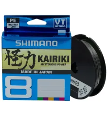 Шнур Shimano Kairiki 8 PE (Steel Gray) 150m 0.19mm 12.0kg