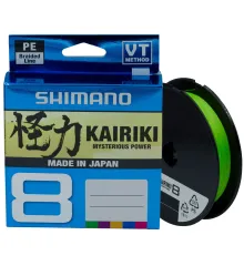 Шнур Shimano Kairiki 8 PE (Mantis Green) 300m 0.23mm 22.5kg