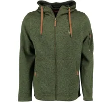 Orbis Textil Herrenjacke Strick-Fleece Jacket. L. Green