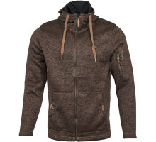 Jacket Orbis Textil Herrenjacke Strick-Fleece 418000-69. M. Dark brown