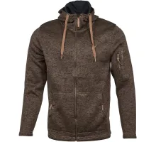 Jacket Orbis Textil Herrenjacke Strick-Fleece 418000-69. XL. Dark brown