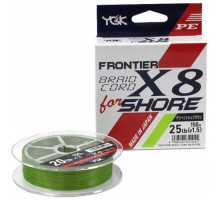 Шнур YGK Frontier Braid Cord X8 150m (зелений) #1.0/0.165 mm 16lb/7.2 kg