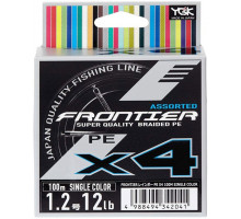 Cord YGK Frontier X4 100m (black) # 0.6 / 0.128mm 6lb / 2.7kg