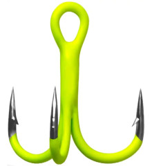 Tee Gurza Round Treble ST-36 Chartreuse №6 (3 pcs/pack)