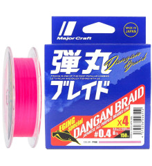 Шнур Major Craft Dangan Braid X8 150m (роз.) #0.8/0.10mm 16lb/6.9kg