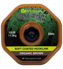 Поводковый материал RidgeMonkey RM-Tec Soft Coated Hooklink Organic Brown 35lb 20м