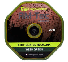 Повідковий матеріал RidgeMonkey RM-Tec Stiff Coated Hooklink Weed Green 35lb 20м