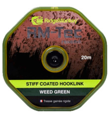 Поводковый материал RidgeMonkey RM-Tec Stiff Coated Hooklink Weed Green 35lb 20м