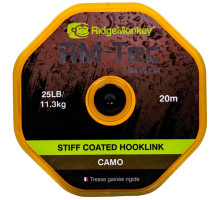 RidgeMonkey RM-Tec Stiff Coated Hooklink Camo 35lb 20m